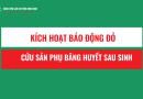 Kích hoạt báo động đỏ cứu sống sản phụ bị băng huyết