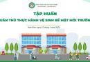 Bệnh viện Sản Nhi tỉnh Ninh Bình tổ chức lớp tập huấn ” Tuân thủ thực hành vệ sinh bề mặt môi trường”