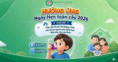 Hưởng ứng ngày Hen toàn cầu Chủ đề: Tiếp cận thuốc híe kháng viêm cho tất cả người mắc Hen – một nhu cầu cấp thiết