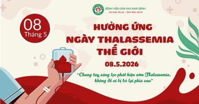 HƯỞNG ỨNG NGÀY THALASSEMIA THẾ GIỚI 8/5