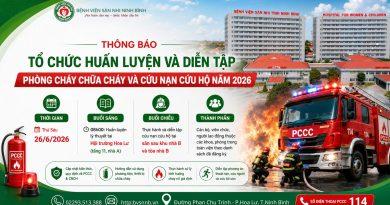 THÔNG BÁO TỔ CHỨC HUẤN LUYỆN VÀ DIỄN TẬP PHÒNG CHÁY CHỮA CHÁY, CỨU NẠN CỨU HỘ NĂM 2026