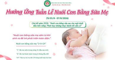 Hưởng ứng Tuần lễ Thế giới Nuôi con bằng sữa mẹ năm 2026 Hưởng ứng Tuần lễ Thế giới Nuôi con bằng sữa mẹ năm 2026
