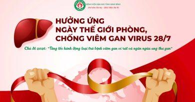 HƯỞNG ỨNG NGÀY THẾ GIỚI PHÒNG, CHỐNG VIÊM GAN VI RÚT 28/7