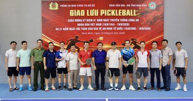 Giao lưu Pickleball chào mừng kỷ niệm 81 năm Ngày truyền thống Công an nhân dân Việt Nam (19/8/1945 – 19/8/2026)