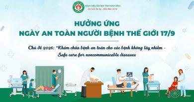 Hưởng ứng Ngày An toàn người bệnh Thế giới 17/9