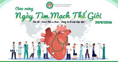 HƯỞNG ỨNG NGÀY TIM MẠCH THẾ GIỚI 29/9 “Đừng bỏ lỡ một nhịp tim – Don’t Miss a Beat” HƯỞNG ỨNG NGÀY TIM MẠCH THẾ GIỚI 29/9 “Đừng bỏ lỡ một nhịp tim – Don’t Miss a Beat”