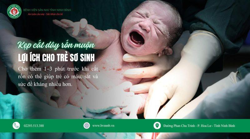 Kẹp cắt dân rốn muộn – thêm một nhịp chờ, thêm lợi ích cho con