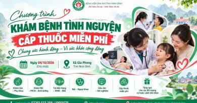 Bệnh viện Sản Nhi tỉnh Ninh Bình “Khám bệnh tình nguyện, cấp thuốc miễn phí” tại xã Gia Phong