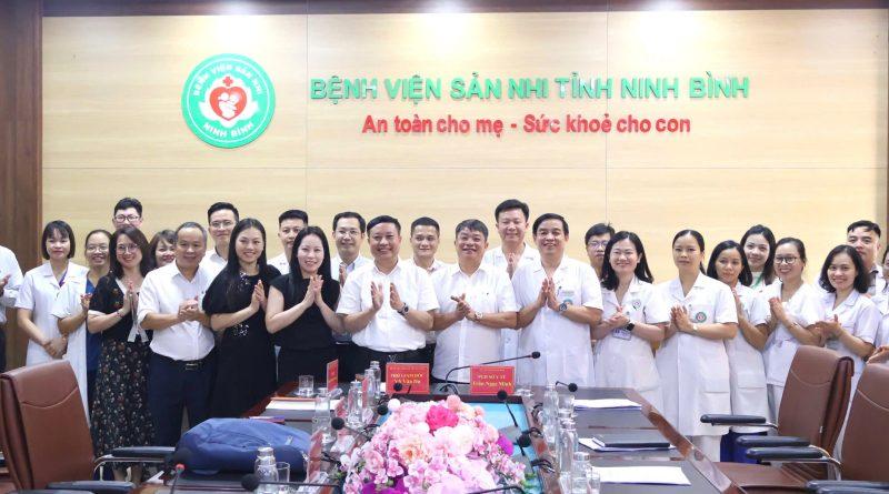 Bệnh viện Sản Nhi tỉnh Ninh Bình làm việc với đoàn công tác Bệnh viện Phụ Sản Trung ương