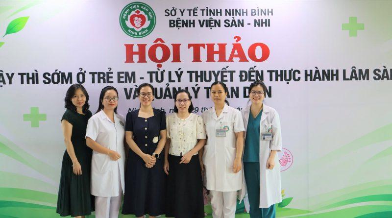Bệnh viện Sản Nhi tỉnh Ninh Bình tổ chức Hội thảo khoa học với chủ đề “Dậy thì sớm ở trẻ em: Từ lý thuyết đến thực hành lâm sàng và quản lý toàn diện” Bệnh viện Sản Nhi tỉnh Ninh Bình tổ chức Hội thảo khoa học với chủ đề “Dậy thì sớm ở trẻ em: Từ lý thuyết đến thực hành lâm sàng và quản lý toàn diện”